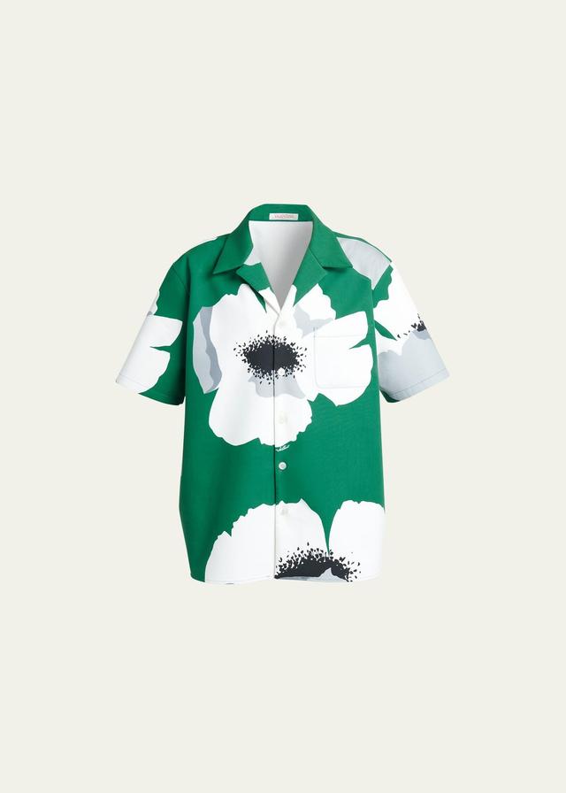 Mens Flower Portrait Camp Shirt Product Image