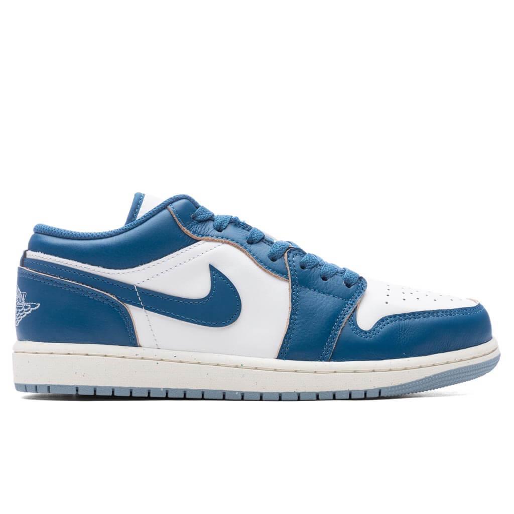 Air Jordan 1 Low SE - White/Industrial Blue/Blue Grey Male Product Image