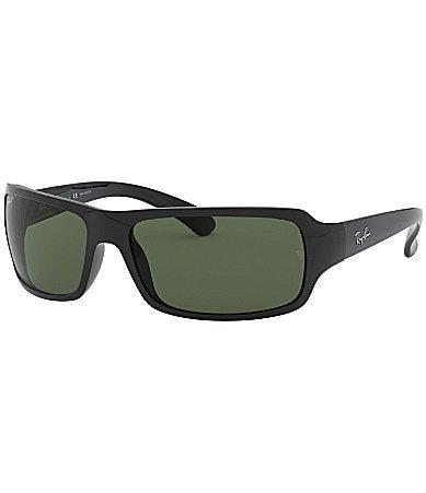 Ray-Ban Mens 0RB4075 61mm Rectangle Polarized Sunglasses Product Image