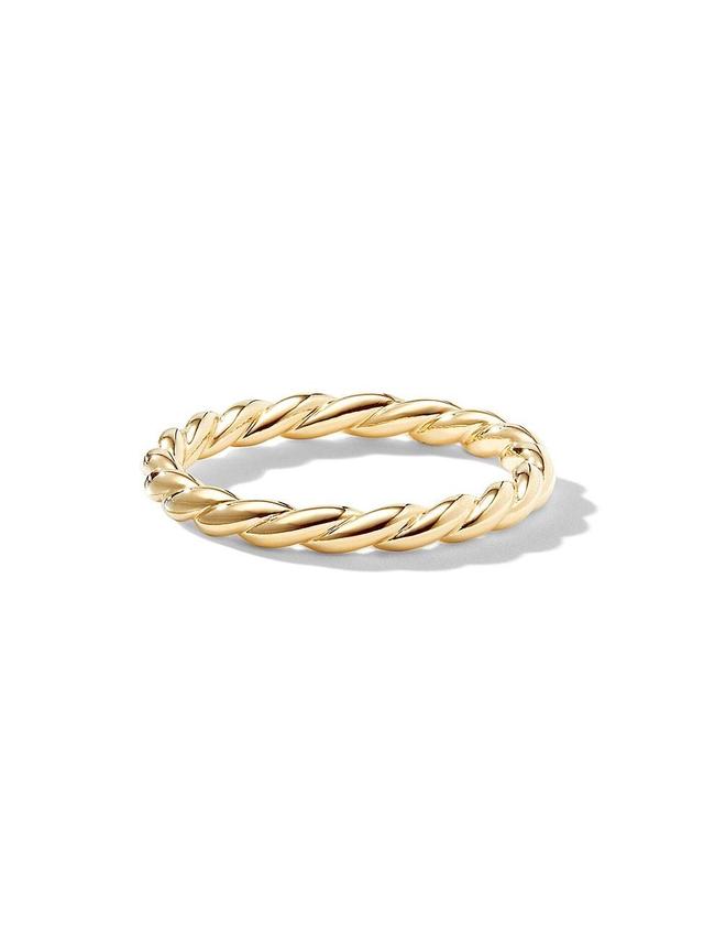 Womens Flex Band Ring in 18K Yellow Gold Product Image