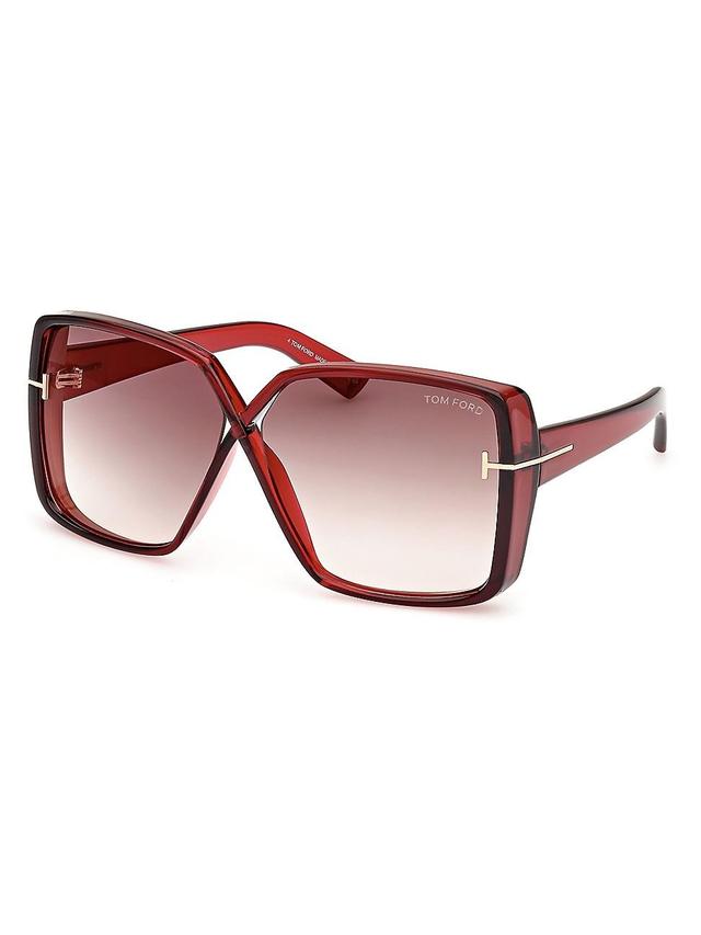 Womens Yvonne 63MM Butterfly Sunglasses Product Image