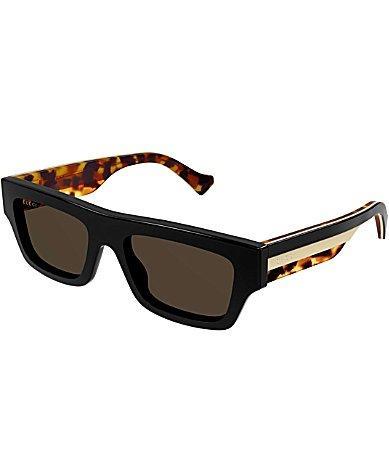 Gucci Mens GG1301S 55mm Rectangle Sunglasses Product Image