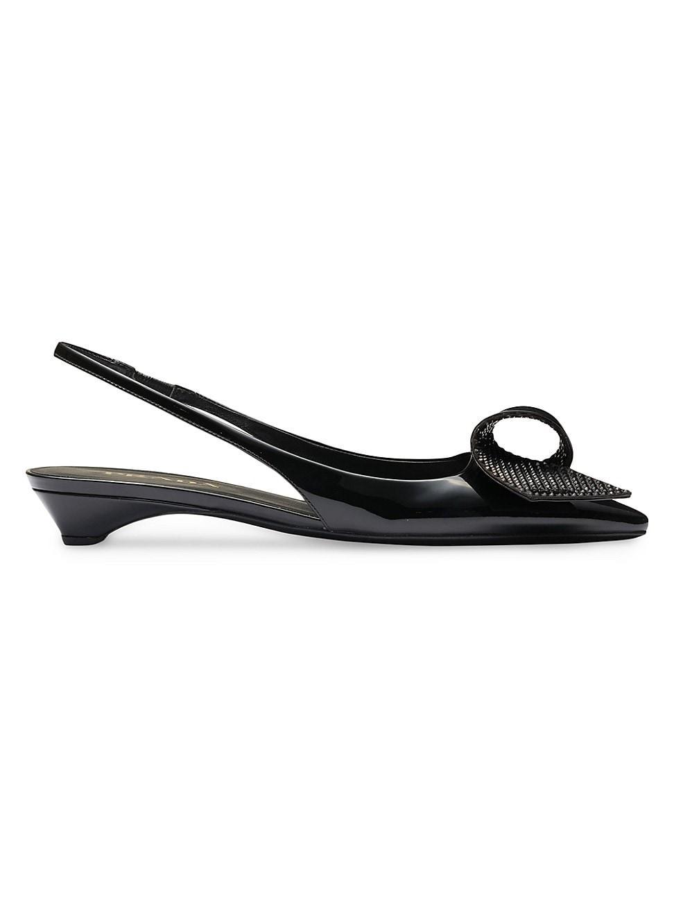 Womens Patent Leather Slingback Pumps Product Image