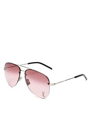 Womens Monogram Pin Classic 59MM Pilot Sunglasses Product Image