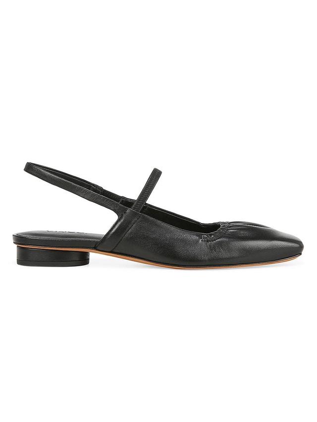 Womens Venice Leather Slingback Flats Product Image