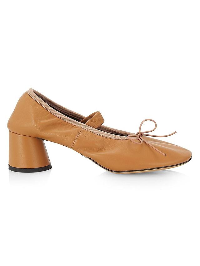 Womens 55MM Leather Mary Jane Pumps Product Image