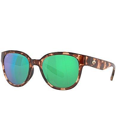 Costa Del Mar Salina 53mm Mirrored Polarized Rectangular Sunglasses Product Image