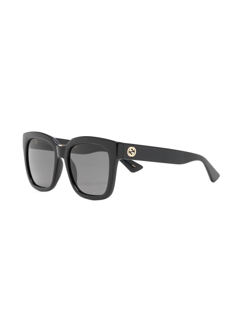 Oversize-frame Sunglasses In Black Product Image