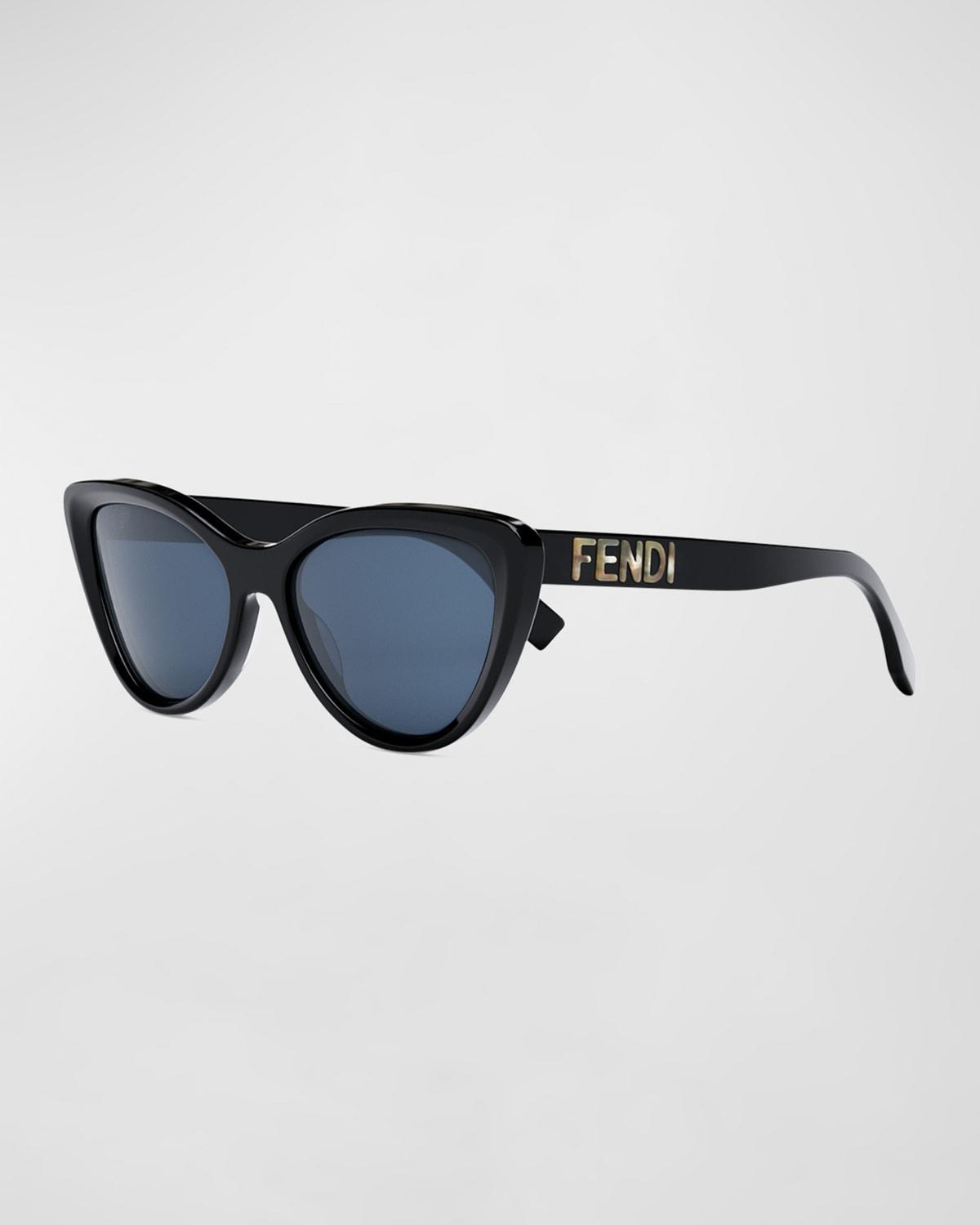 Fendi Lettering Cat Eye Sunglasses, 55mm Product Image