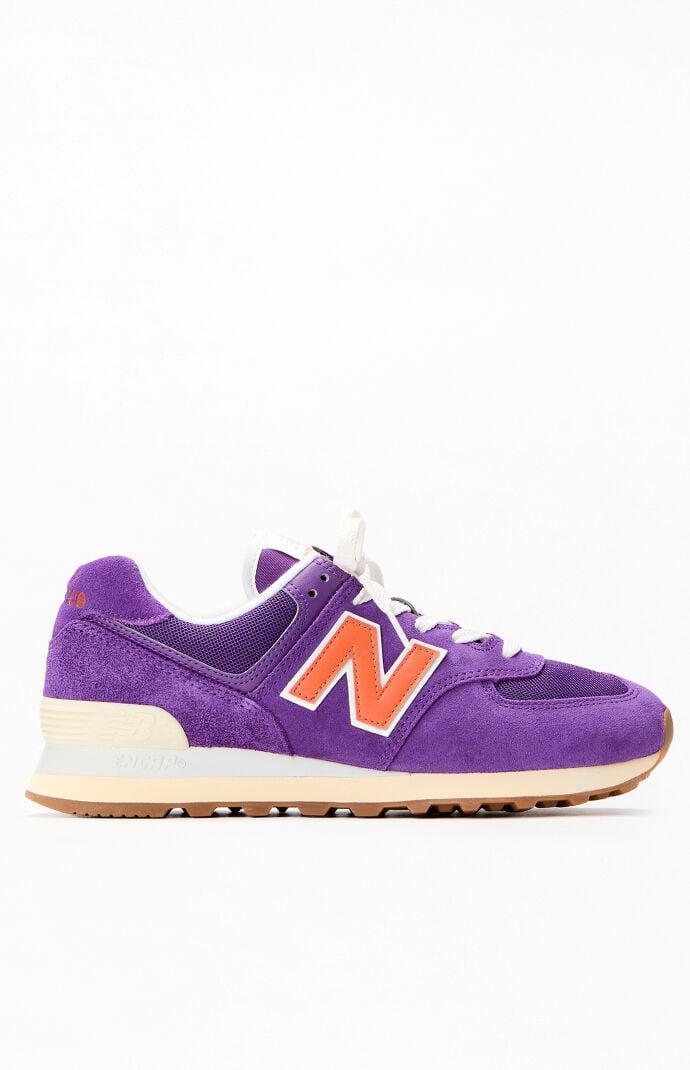 Womens New Balance 574 Athletic Shoe - Linen / Mid-Century Pink Product Image