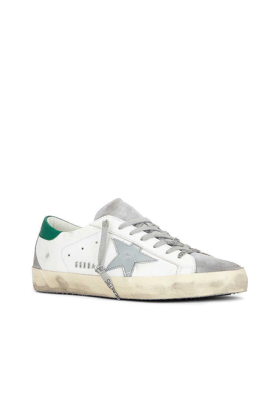 Golden Goose Super Star Leather Suede Toe in White Product Image