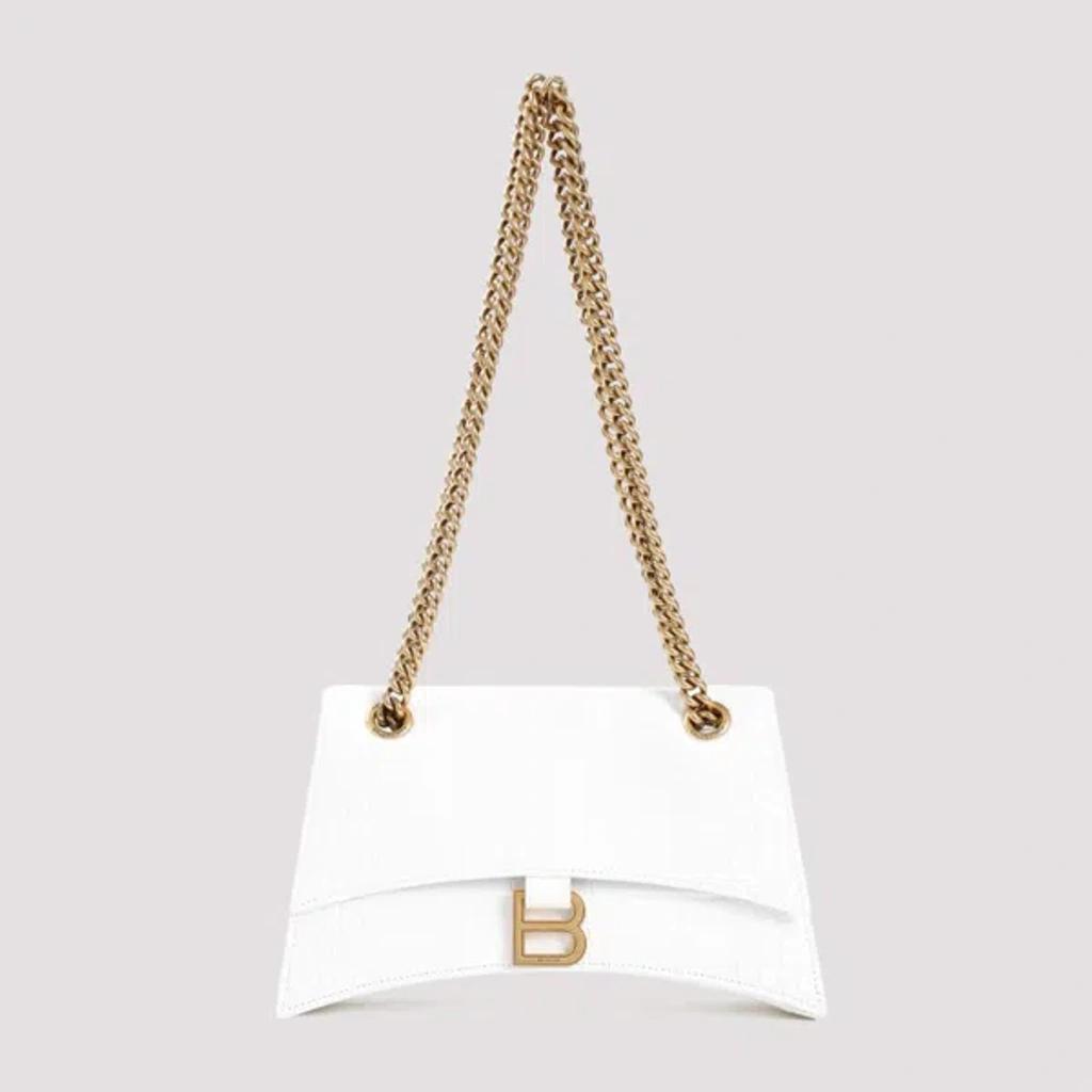 Small Crush Chain Bag In White Product Image