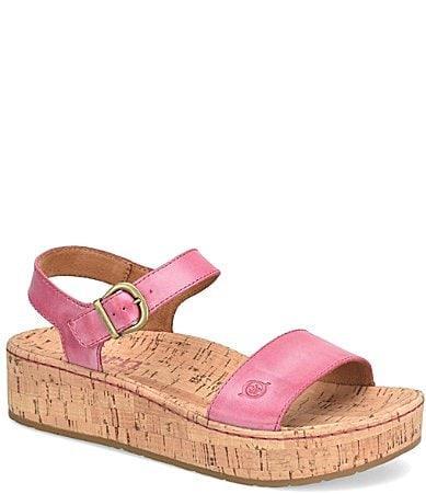 Born Sari Leather Cork Platform Sandals Product Image