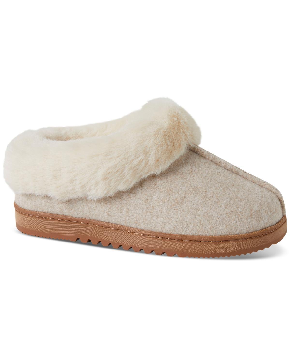 Dearfoams Chloe Soft Knit Womens Clog Slippers Light Grey Product Image