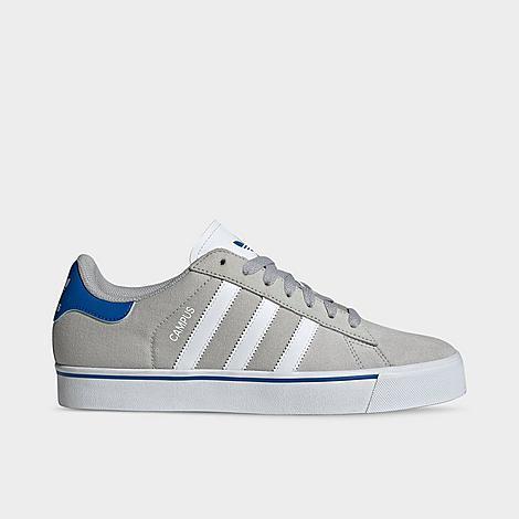 adidas Originals Mens adidas Originals Campus Vulcanized - Mens Soccer Shoes Grey/White/Blue Product Image