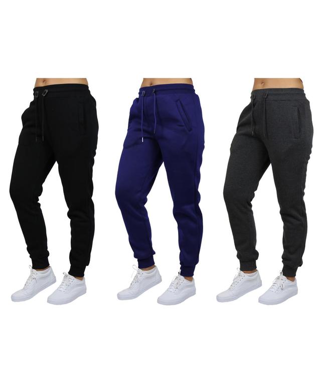 Galaxy By Harvic Womens Loose-Fit Fleece Jogger Sweatpants-3 Pack Product Image