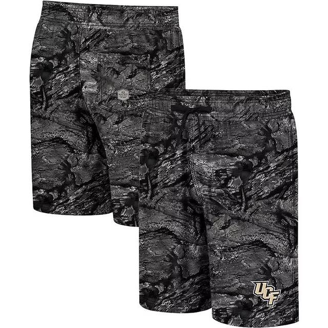 Mens Colosseum Charcoal Army Black Knights Realtree Aspect Ohana Swim Shorts Product Image