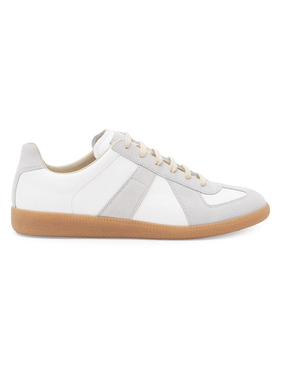 Mens Replica Leather & Suede Low-Top Sneakers Product Image