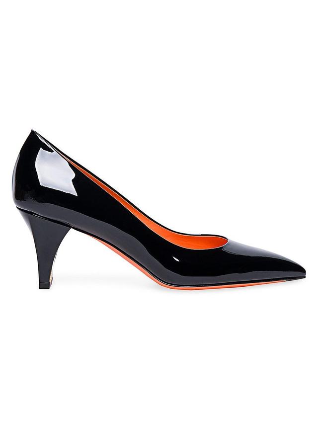 Womens Delfica 65MM Patent Leather Kitten Heel Pumps Product Image