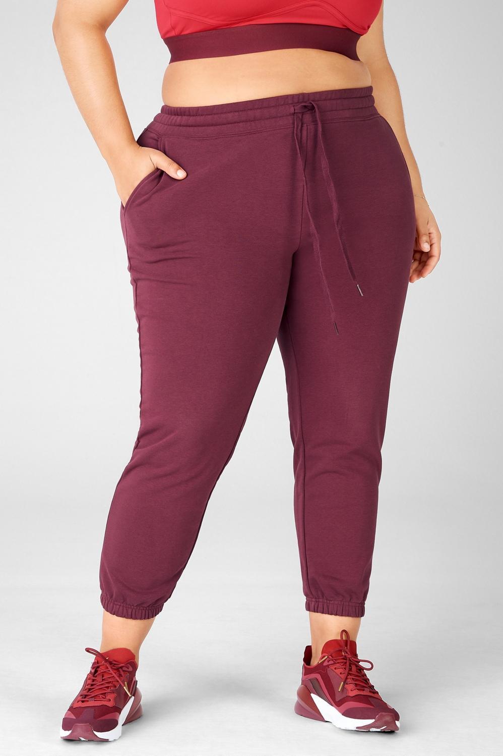 Fabletics Logan Sweatpant Womens purple plus Size 4X Product Image