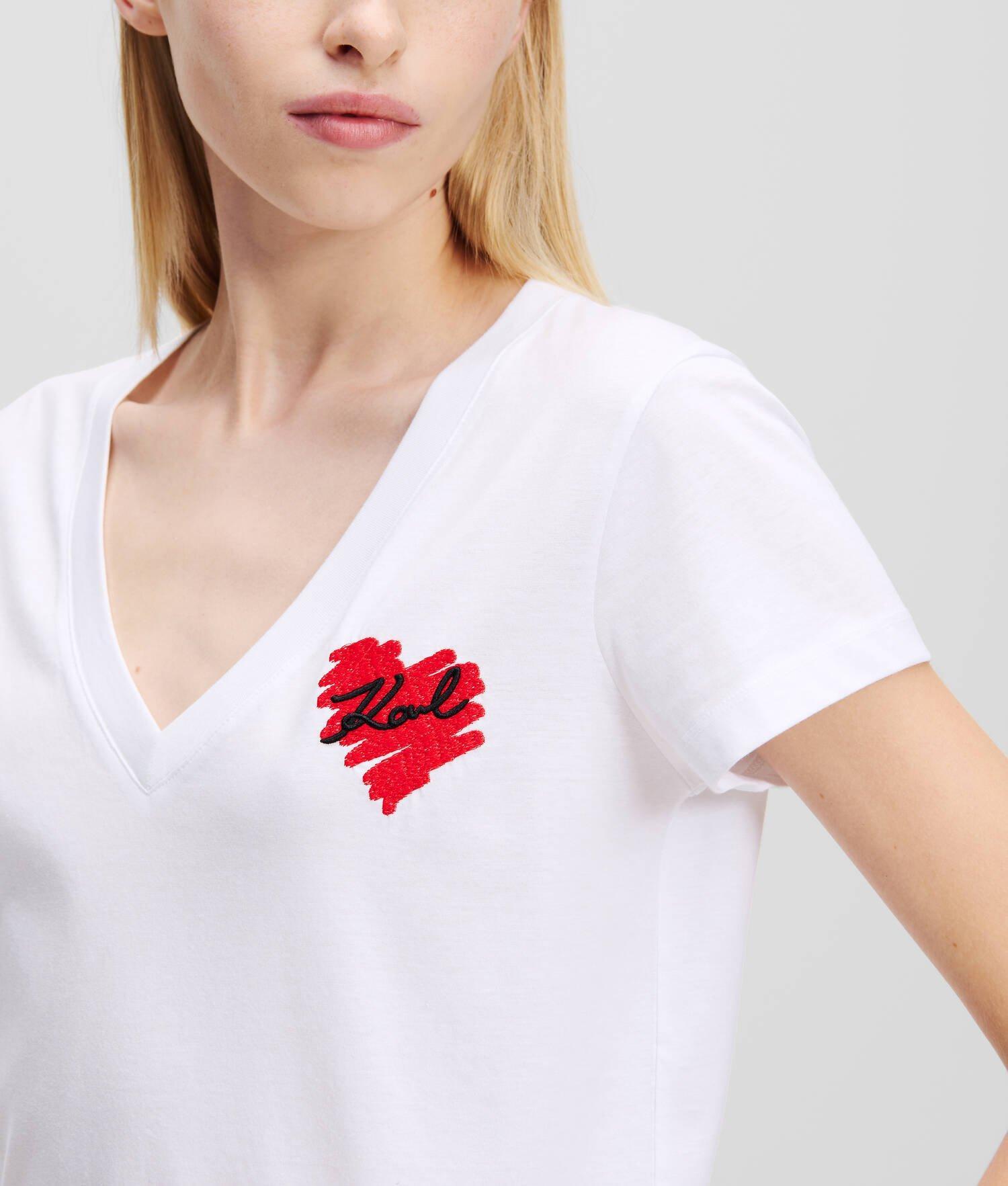 K/HEART V-NECK T-SHIRT Product Image