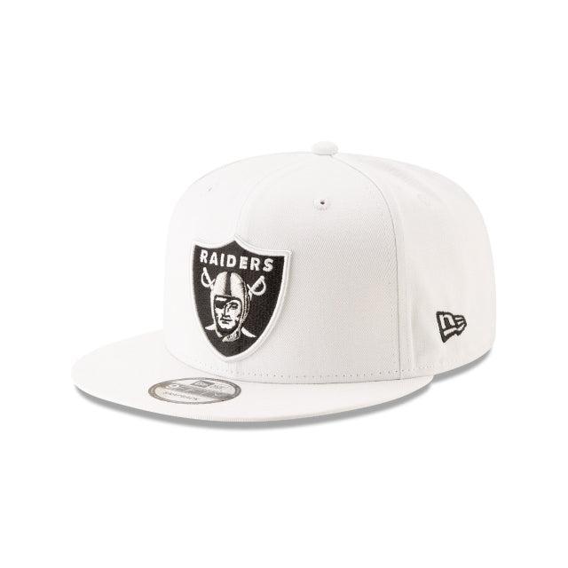 Las Vegas Raiders Basic White 9FIFTY Snapback Hat Male Product Image