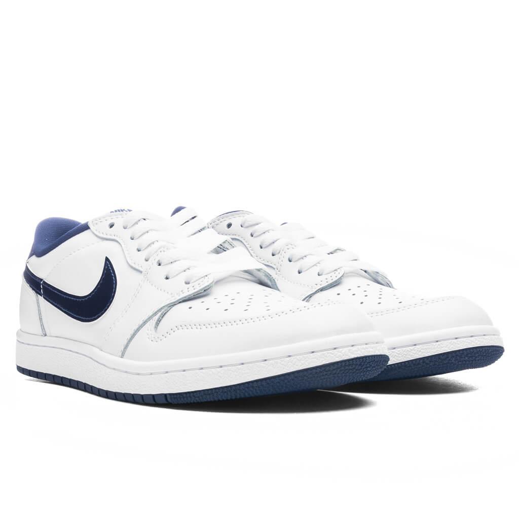 Air Jordan 1 Low 85 'Metallic Blue' - White/Navy Male Product Image