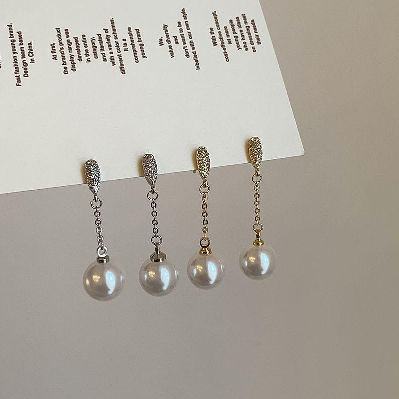 Faux Pearl Drop Earring Product Image