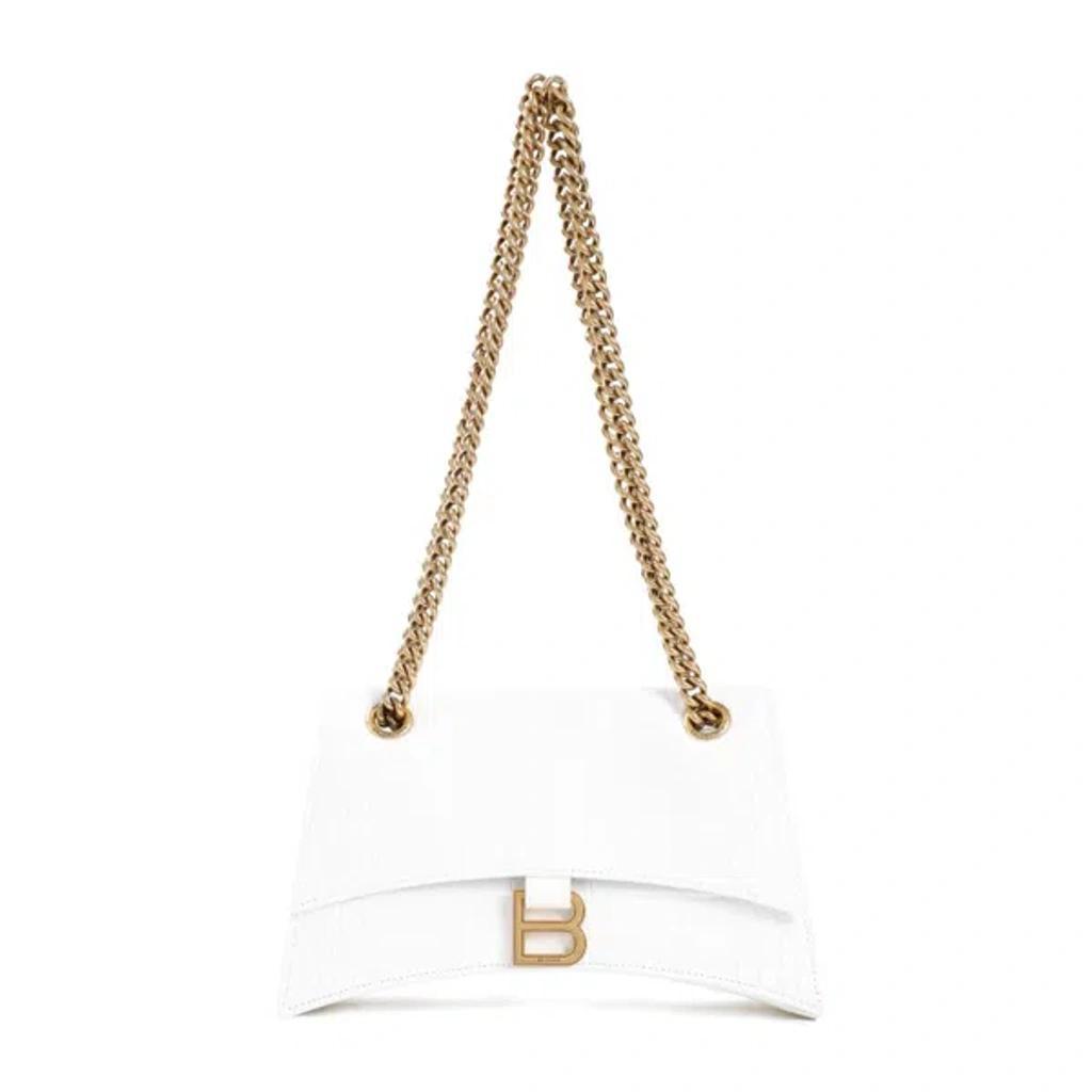 Small Crush Chain Bag In White Product Image