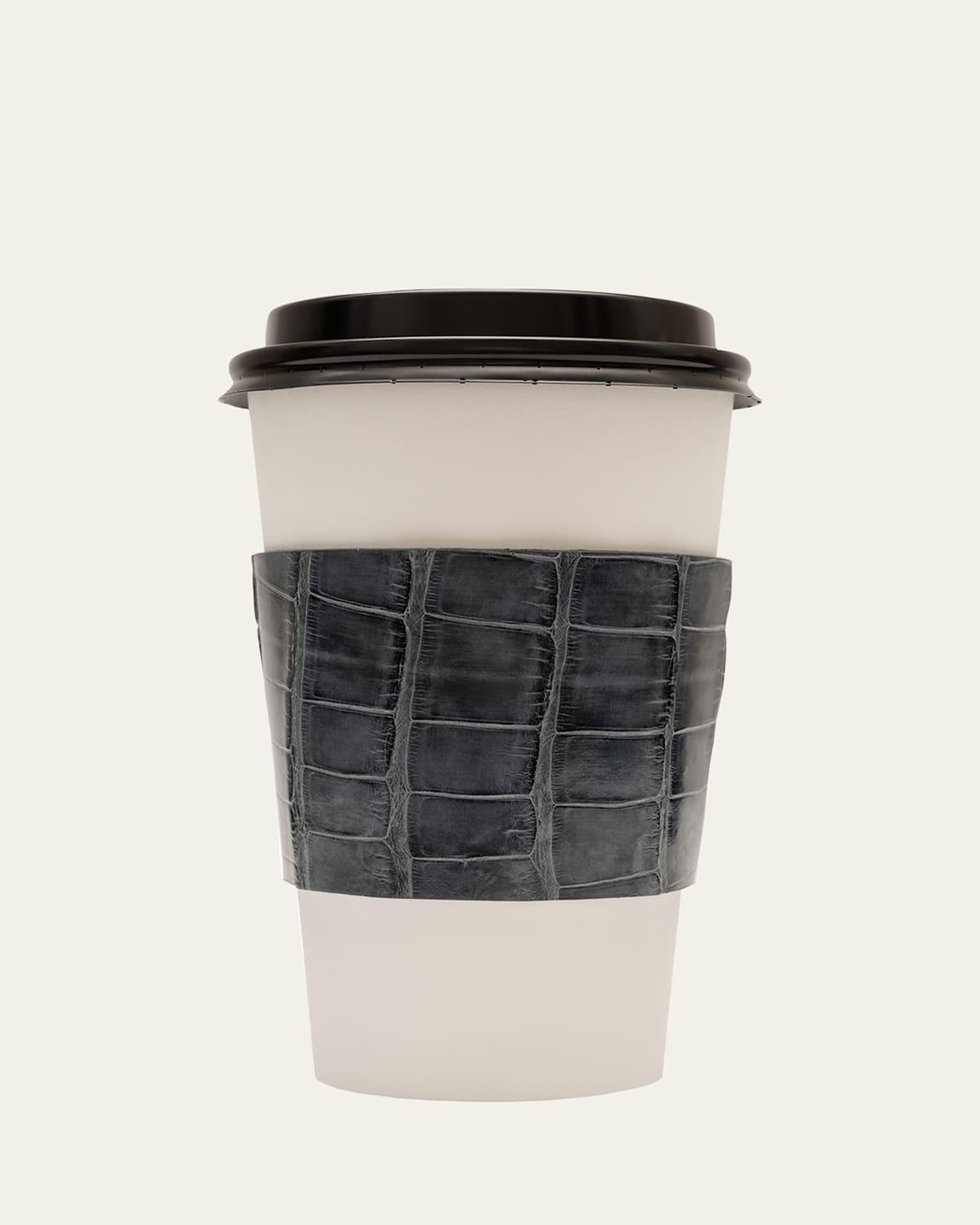 Mens Glazed Alligator Leather Cup Sleeve Product Image