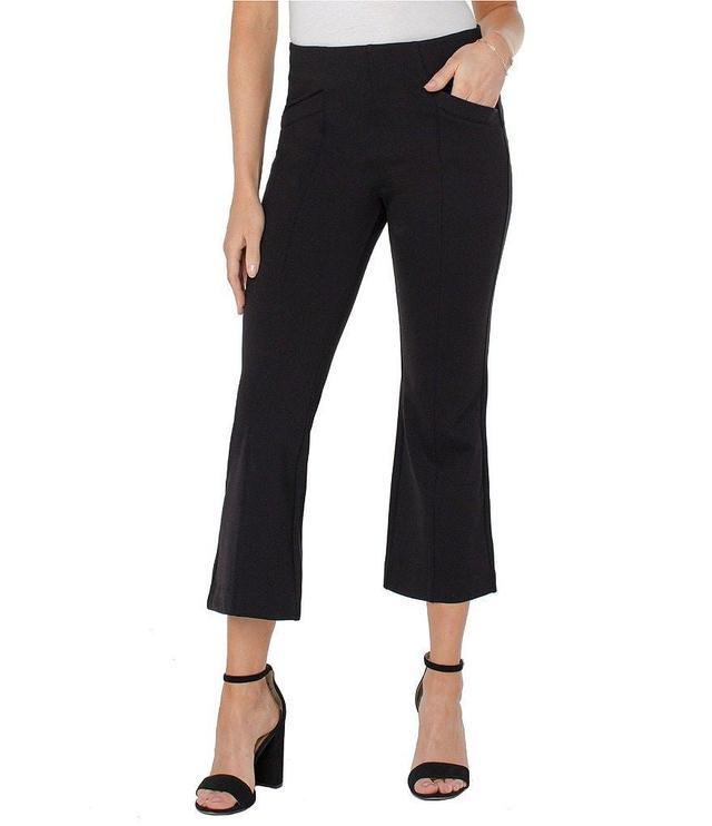 Liverpool Los Angeles Stella Kick Flare Ponte Crop Pants Product Image