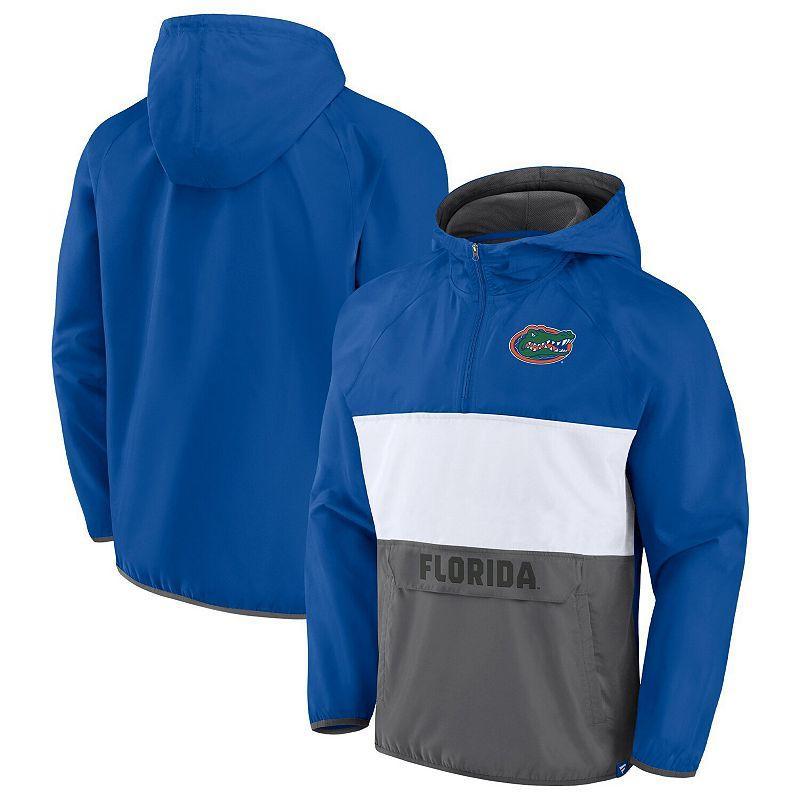 Mens Fanatics Royal Florida Gators Victory On Raglan Quarter-Zip Hoodie - Royal Product Image