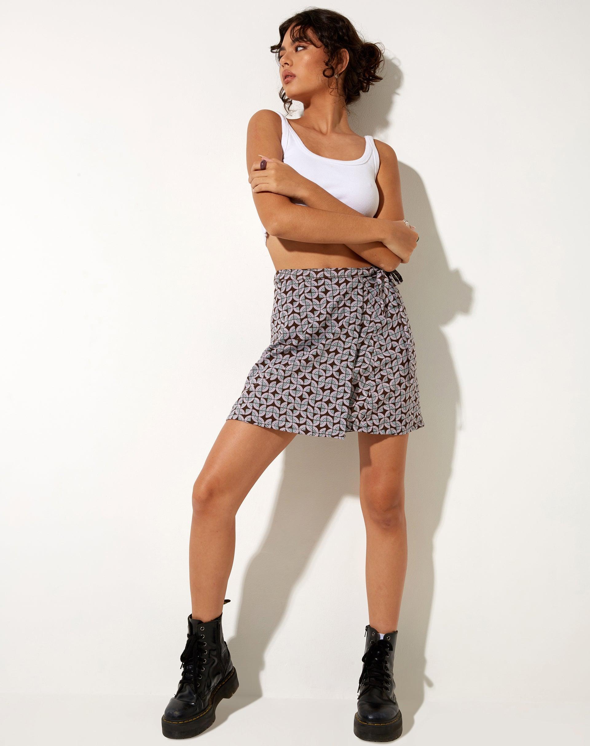 Volto Mini Skirt in Retro Tile Product Image