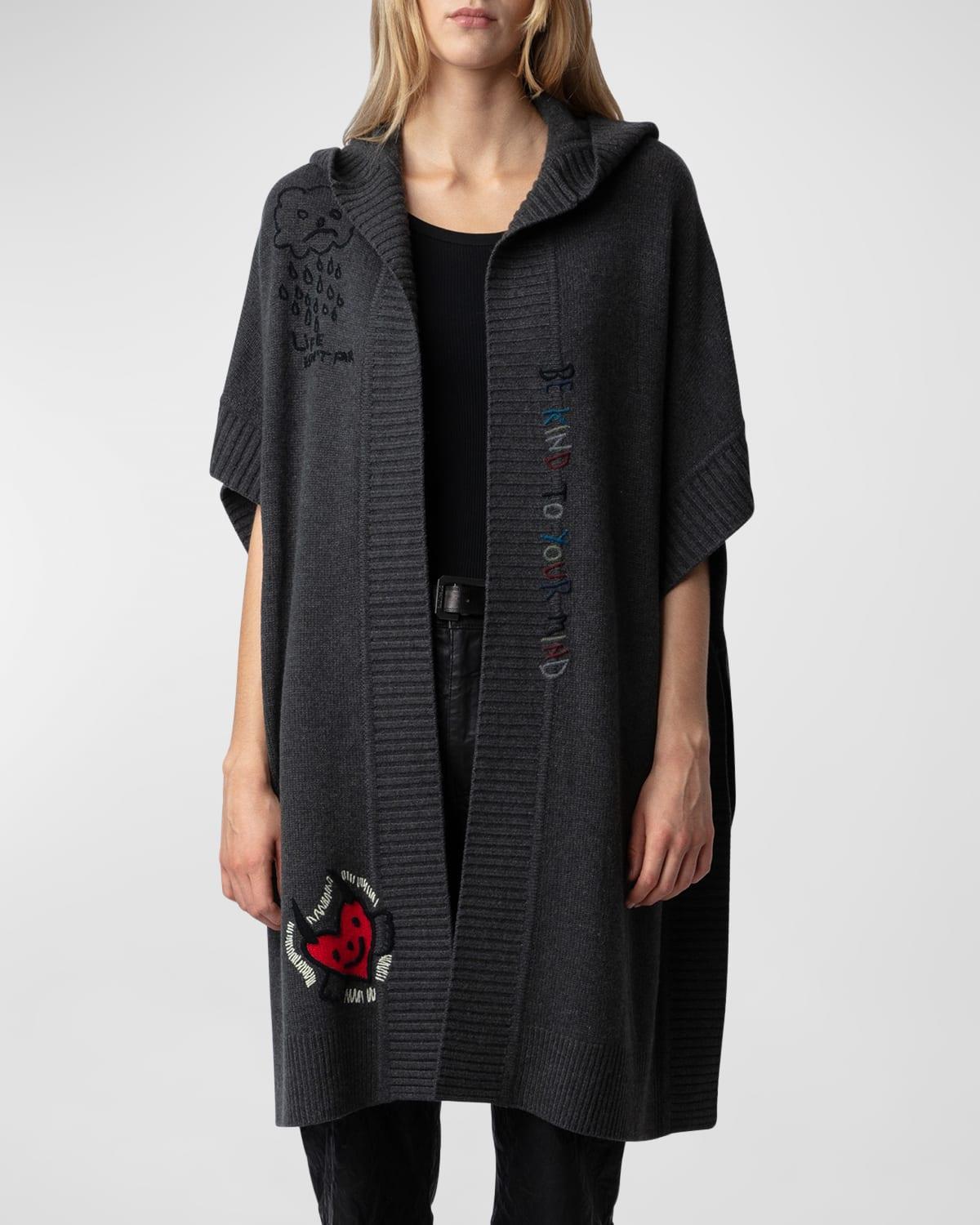 Inna Embroidered Cashmere Cardigan Product Image