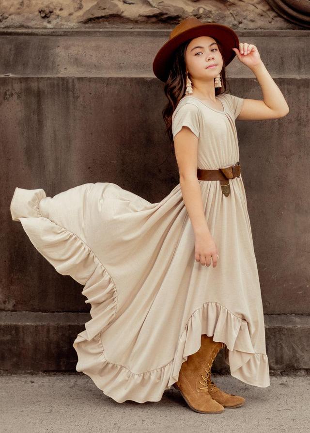 Braelyn Dress in Light Taupe Product Image