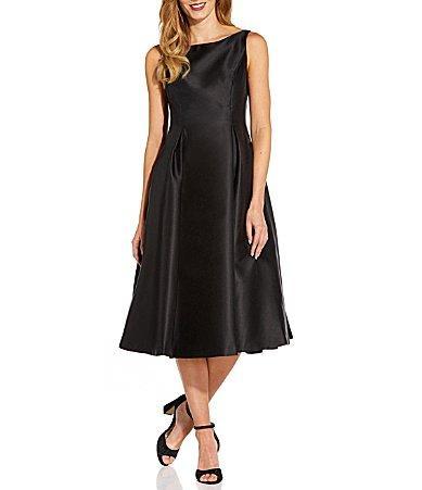 Adrianna Papell Sleeveless Tea Length Dress Women's Dress Product Image