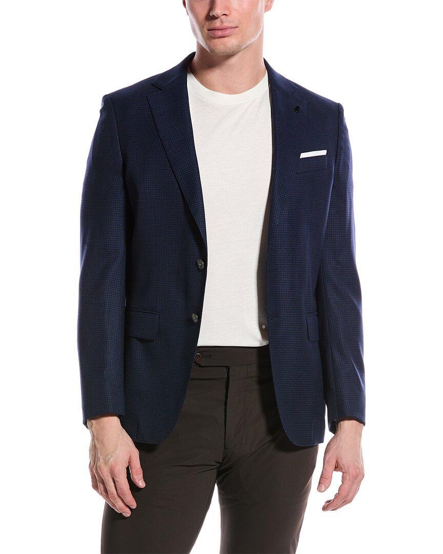 Slim Fit Wool Sport Jacket In Blue Product Image