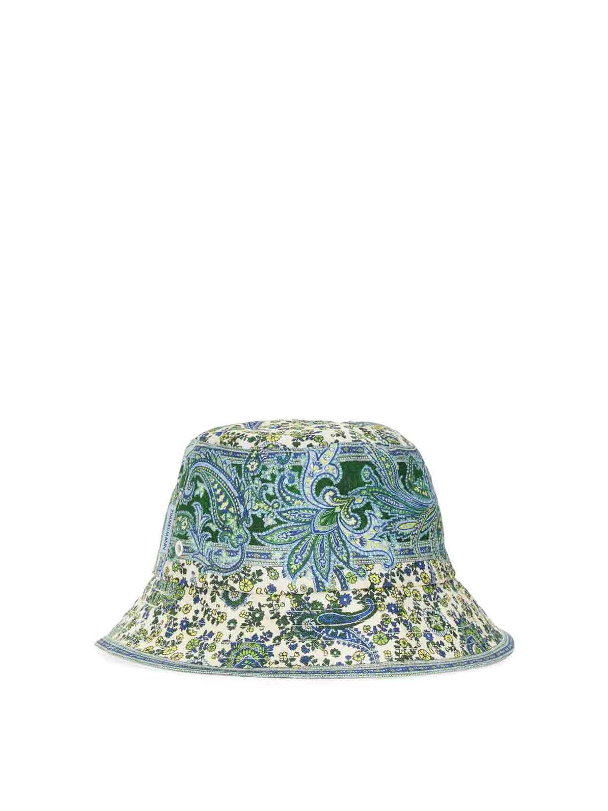 ZIMMERMANN Canvas Bucket Hat In Multicolor Product Image