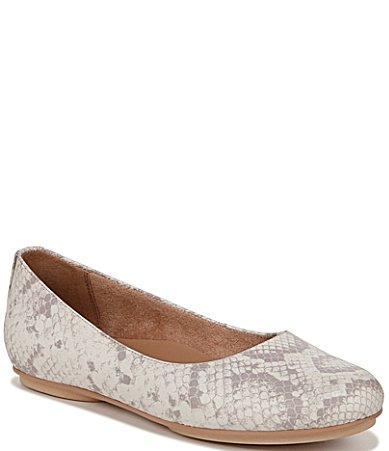 Naturalizer Maxwell Snake Print Leather Ballet Flats Product Image