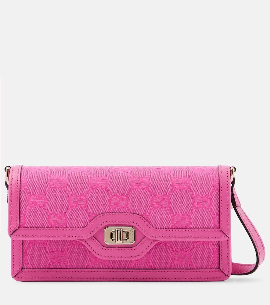 GUCCI Mini Original Gg Leather Shoulder Bag In Rose Product Image