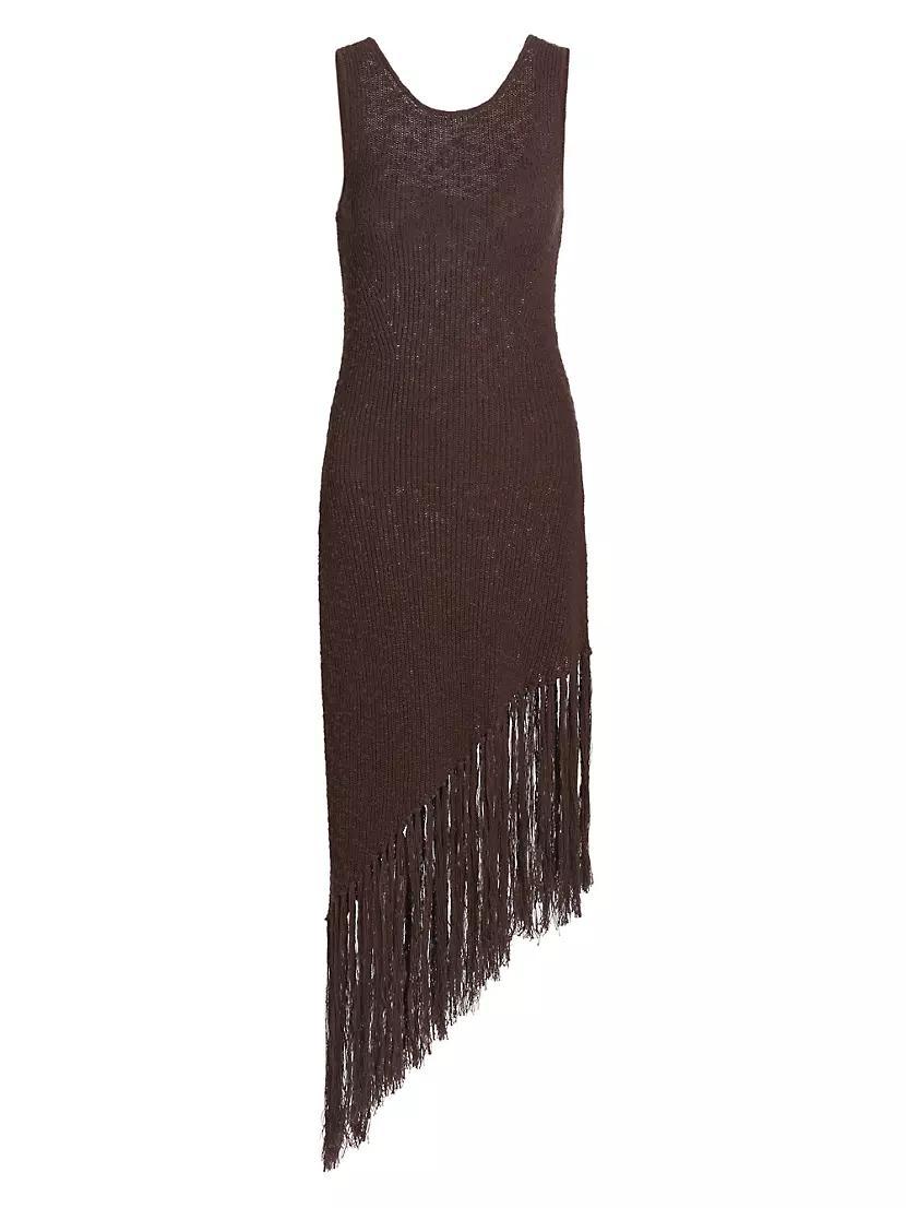 Rylee Fringe-Trimmed Cotton Dress Product Image