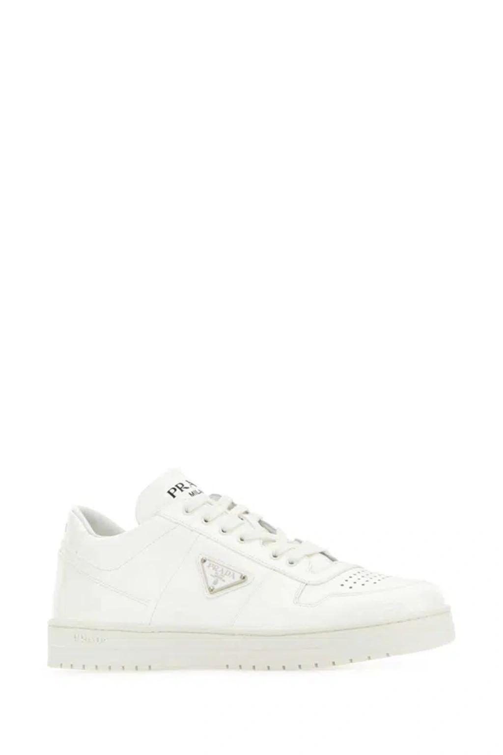 PRADA White Leather Sneakers product image