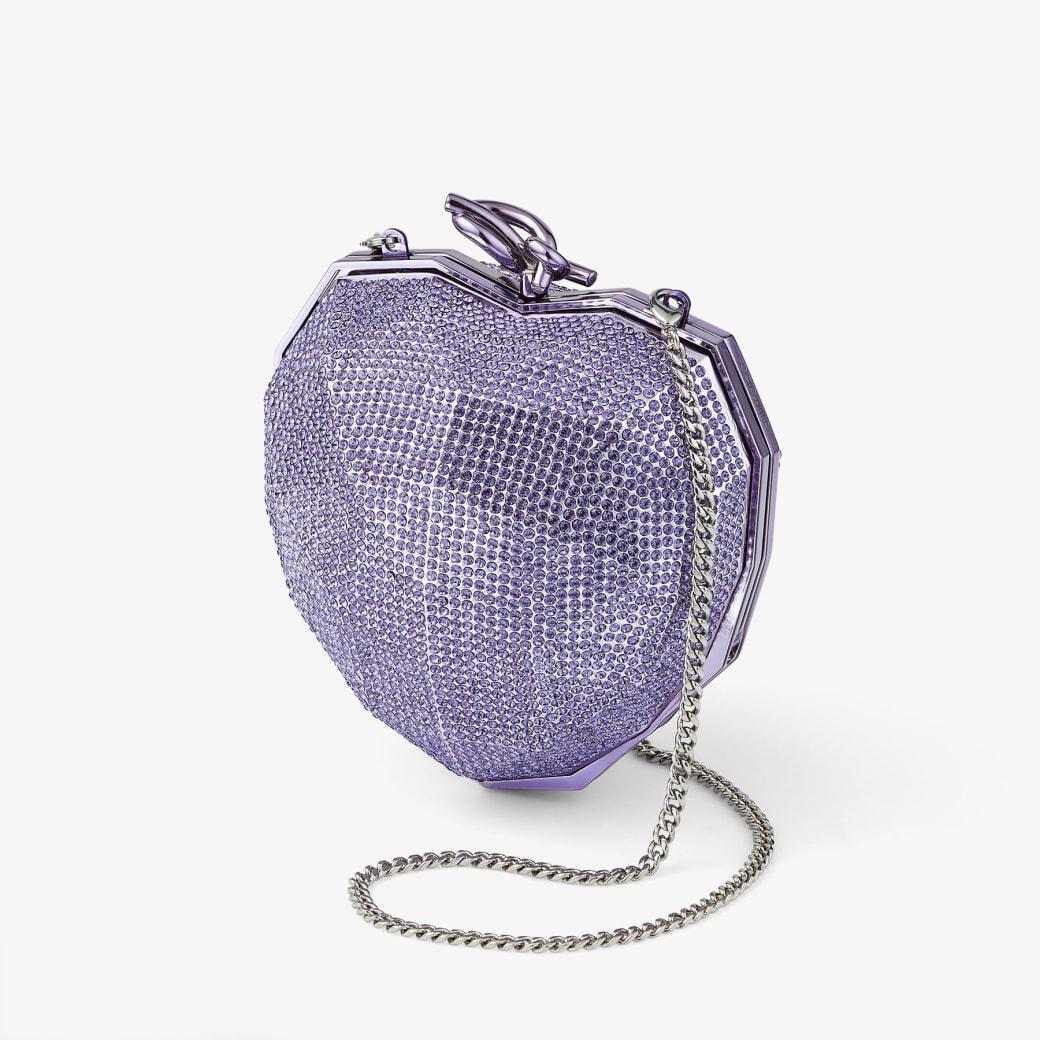 Faceted Heart Clutch Product Image