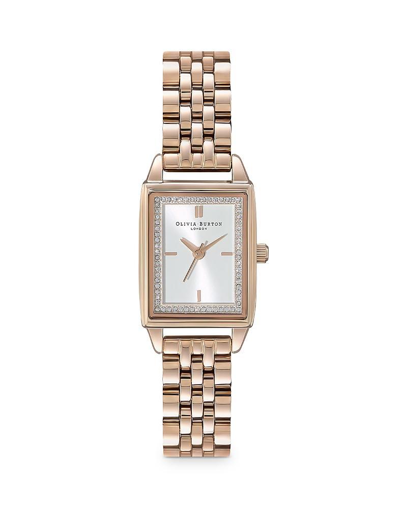 Olivia Burton Classics Rectangular Mesh Strap Watch, 20mm Product Image