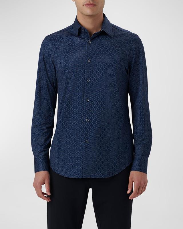 Bugatchi James OoohCotton Mandala Print Button-Up Shirt Product Image