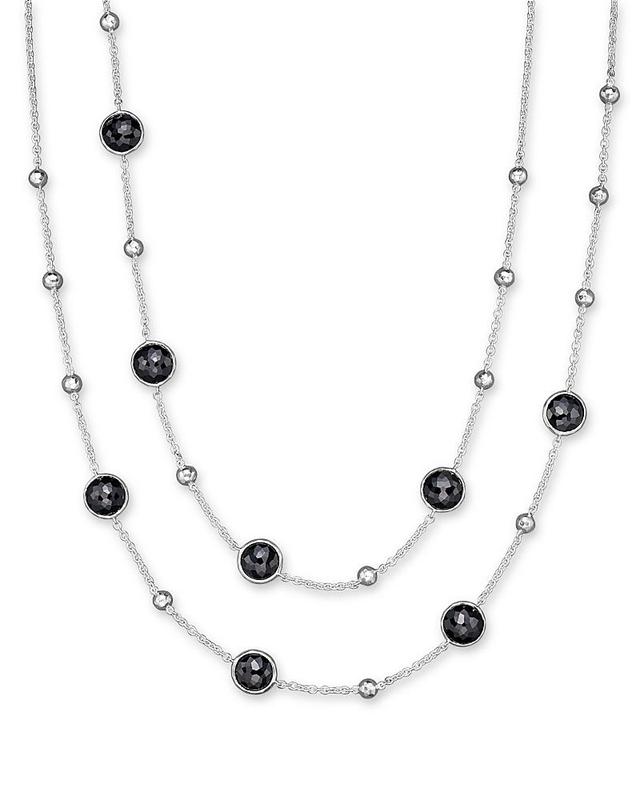 Ippolita Sterling Silver Rock Candy Mini Lollipop and Ball Necklace in Black Onyx Product Image