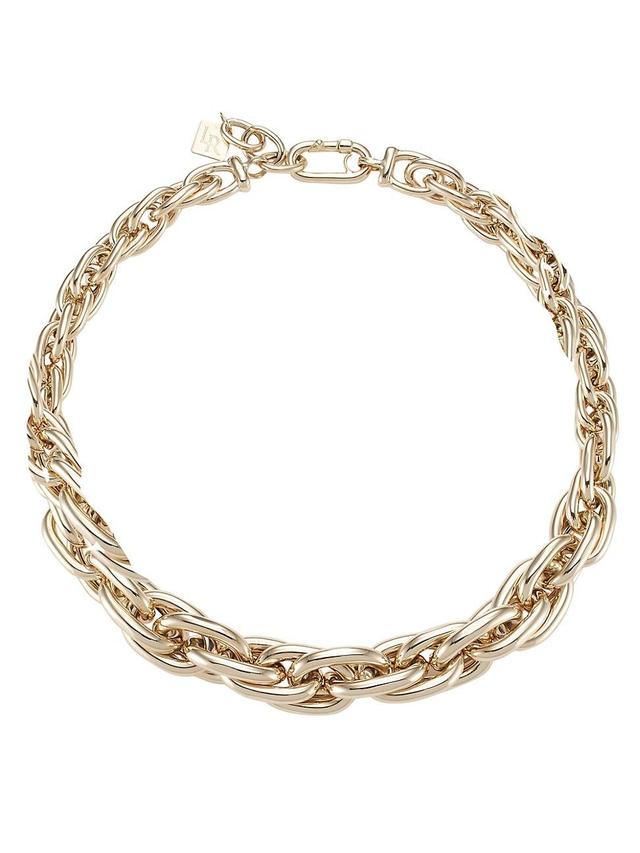 Womens 14K Yellow Gold Medium Oval-Link Chain Necklace Product Image