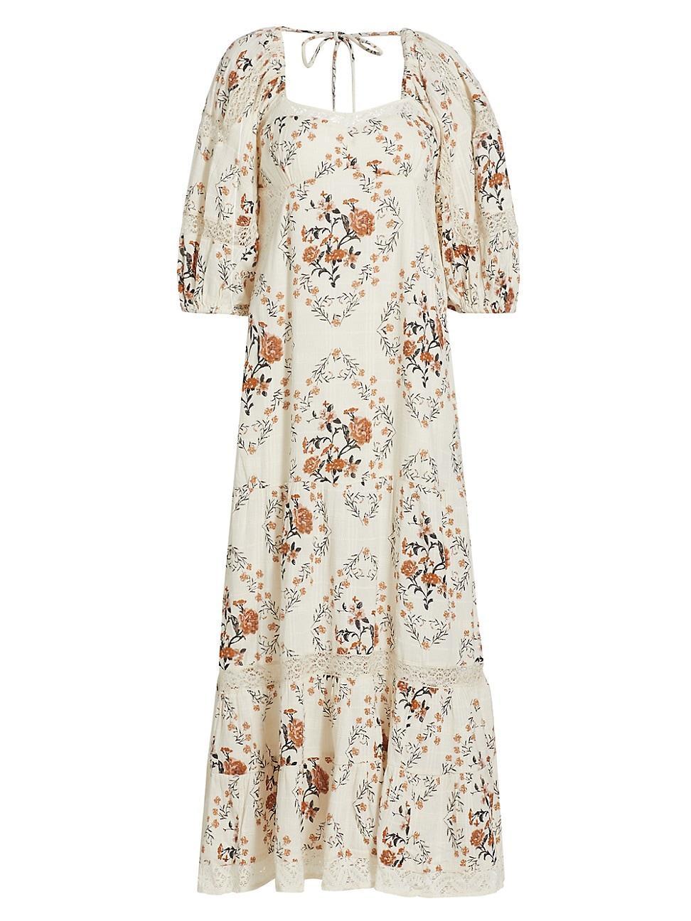 Womens All The Attitude Floral Maxi Dress Product Image