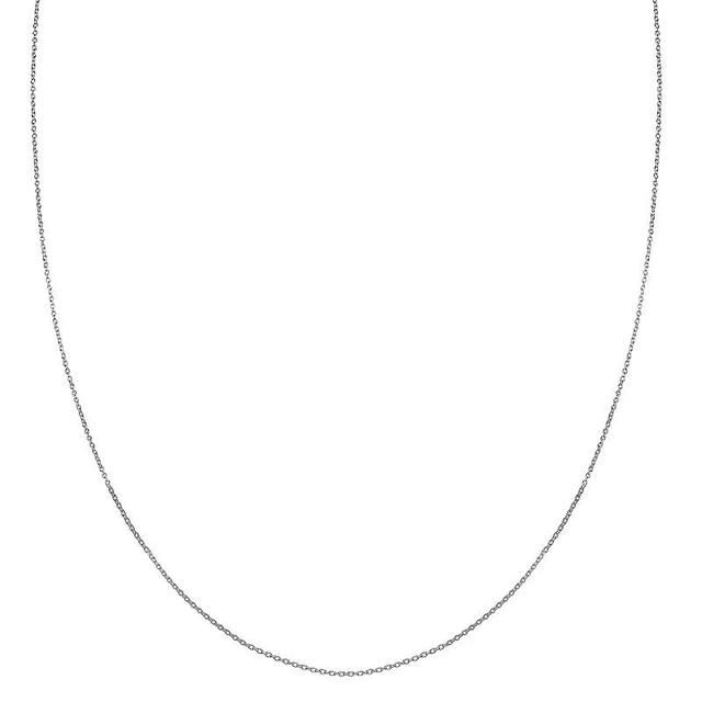 PRIMROSE Sterling Silver Cable Chain Necklace - 18 in., Womens Grey Product Image