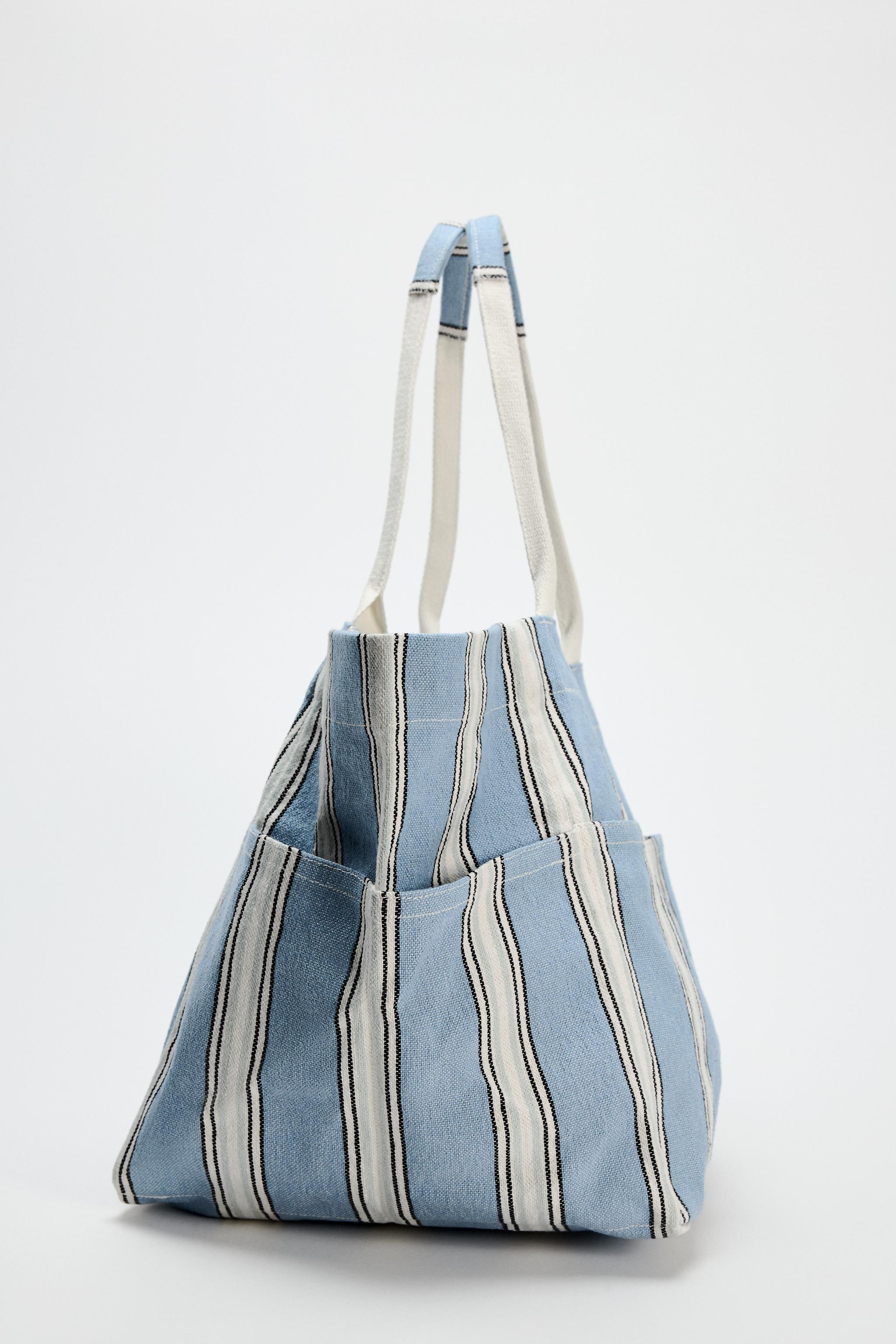 STRIPED SHOPPER BAG Product Image